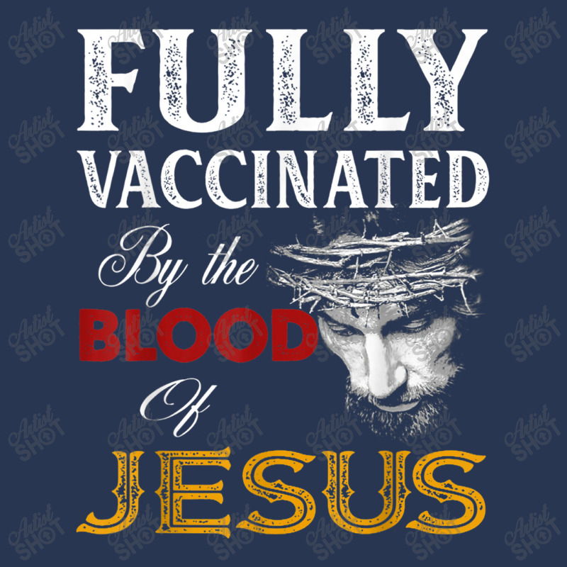 Jesus Fully Vaccinated By The Blood Of Jesus Christian Jesus Faith Ladies Denim Jacket by urethrapricey | Artistshot