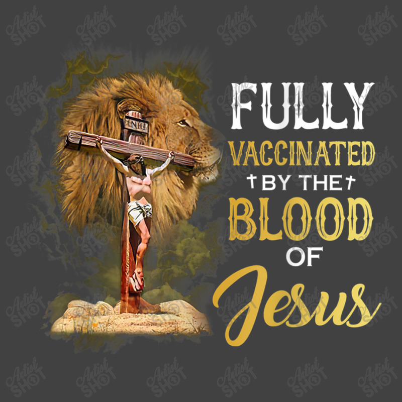 Jesus Fully Vaccinated By The Blood Of Jesus Cross Faith Christian Vintage T-shirt | Artistshot