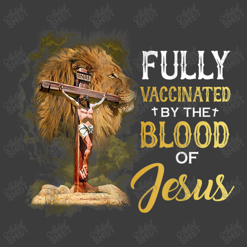 Jesus Fully Vaccinated By The Blood Of Jesus Cross Faith Christian Men's Polo Shirt | Artistshot