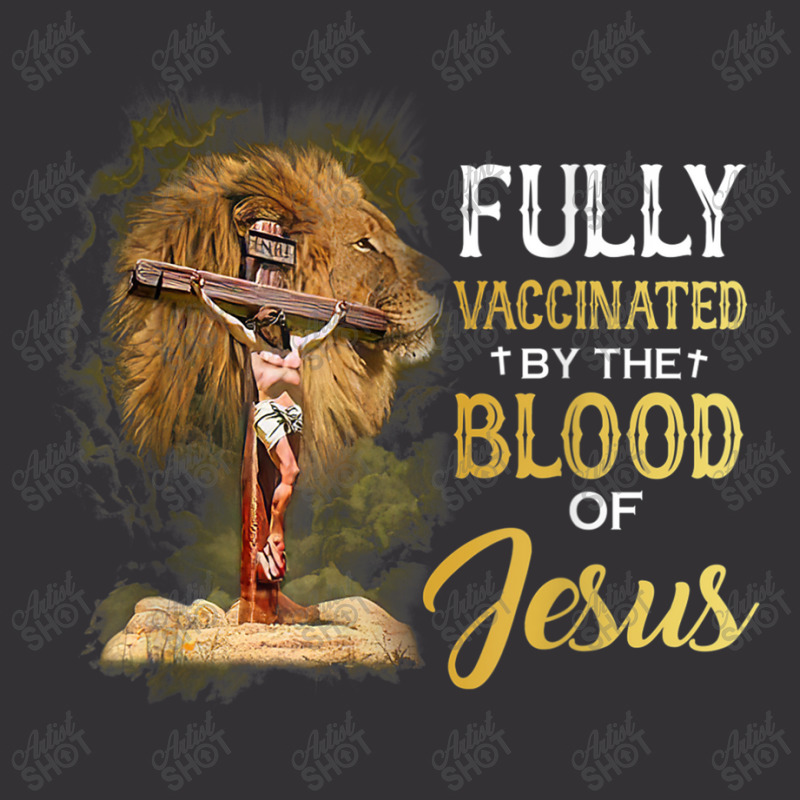 Jesus Fully Vaccinated By The Blood Of Jesus Cross Faith Christian Vintage Hoodie And Short Set | Artistshot