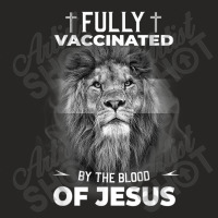 Jesus Fully Vaccinated By The Blood Of Jesus Funny Christian 178 Ladies Fitted T-shirt | Artistshot