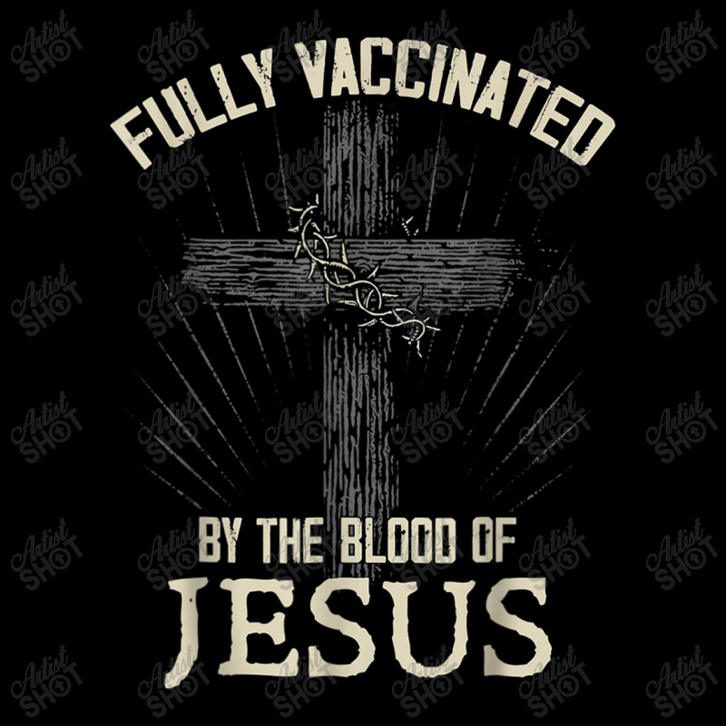 Jesus Fully Vaccinated By The Blood Of Jesus Funny Christian 234 Adjustable Cap | Artistshot