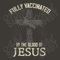 Jesus Fully Vaccinated By The Blood Of Jesus Funny Christian 234 Bucket Hat | Artistshot