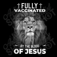 Jesus Fully Vaccinated By The Blood Of Jesus Funny Christian Men's 3/4 Sleeve Pajama Set | Artistshot