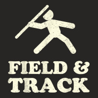 Vintage Track & Field Throwing Coach Javelin Shot Put Discus T Shirt Ladies Fitted T-shirt | Artistshot