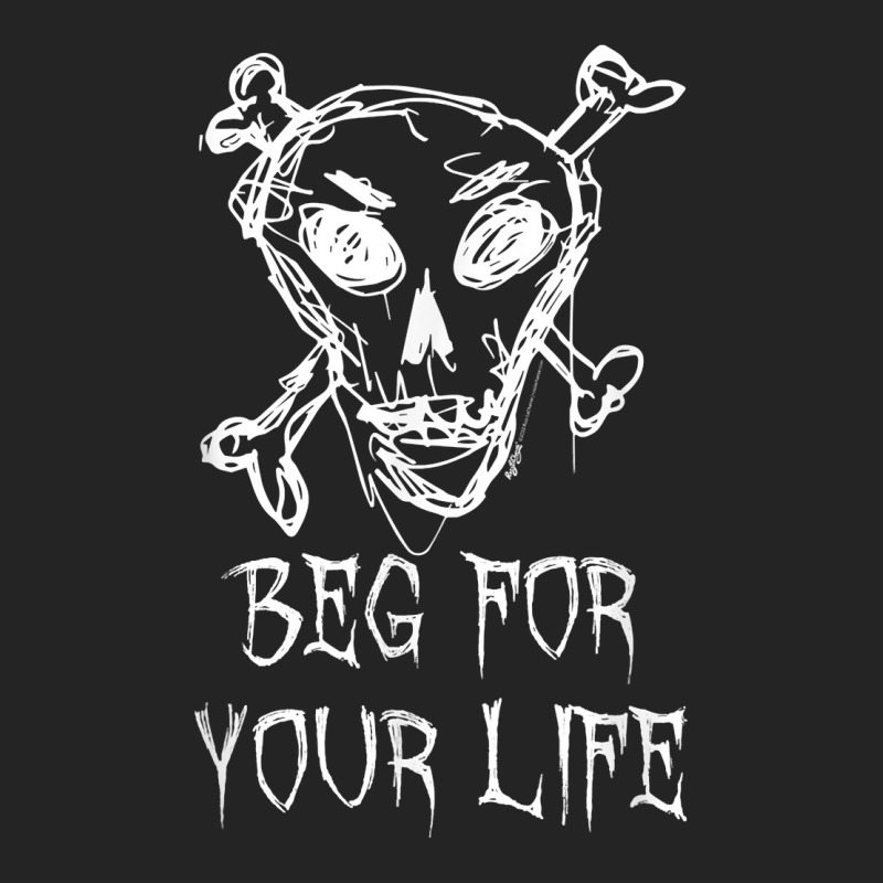 Beg For Your Life Halloween Costume Word Design T Shirt 3/4 Sleeve Shirt | Artistshot