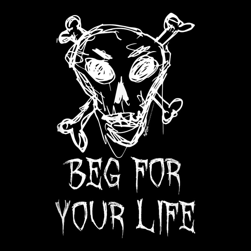 Beg For Your Life Halloween Costume Word Design T Shirt Zipper Hoodie | Artistshot