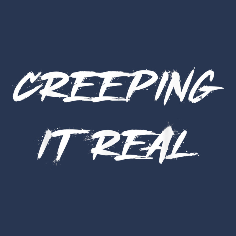 Creeping It Real Halloween Costume Word Design T Shirt Men Denim Jacket | Artistshot