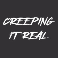 Creeping It Real Halloween Costume Word Design T Shirt Vintage Hoodie And Short Set | Artistshot