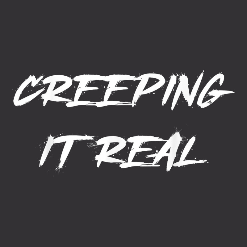 Creeping It Real Halloween Costume Word Design T Shirt Vintage Hoodie And Short Set | Artistshot