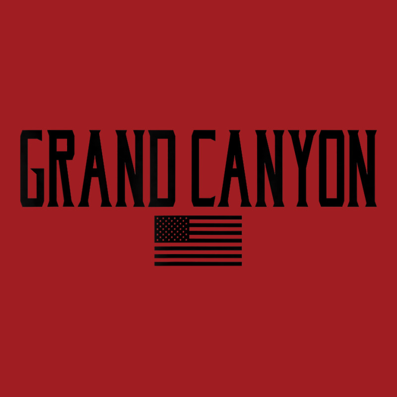 Grand Canyon Us Flag Text Olive Green With Black Print T Shirt Waist Apron | Artistshot