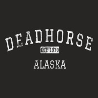 Deadhorse Alaska Vintage T Shirt T Shirt Ladies Fitted T-shirt | Artistshot