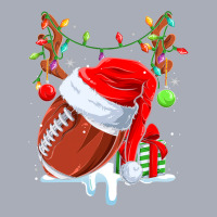 Football Funny Football Reindeer Santa Hat Christmas Holiday Pjs Xmas  Tank Dress | Artistshot