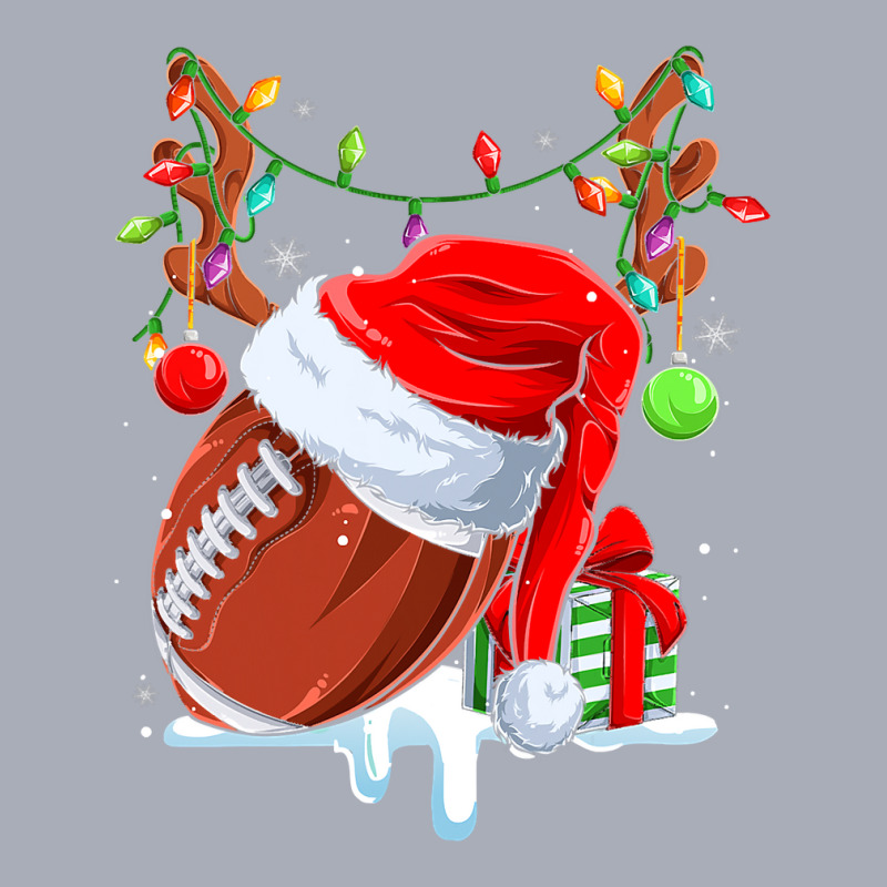 Football Funny Football Reindeer Santa Hat Christmas Holiday Pjs Xmas  Tank Dress by permad | Artistshot