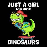 Just A Girl Who Loves Dinosaurs Cute T Rex Dinosaur Kids T Shirt V-neck Tee | Artistshot