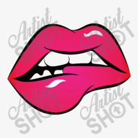 Sexy Lip Biting Ladies Fitted T-shirt | Artistshot