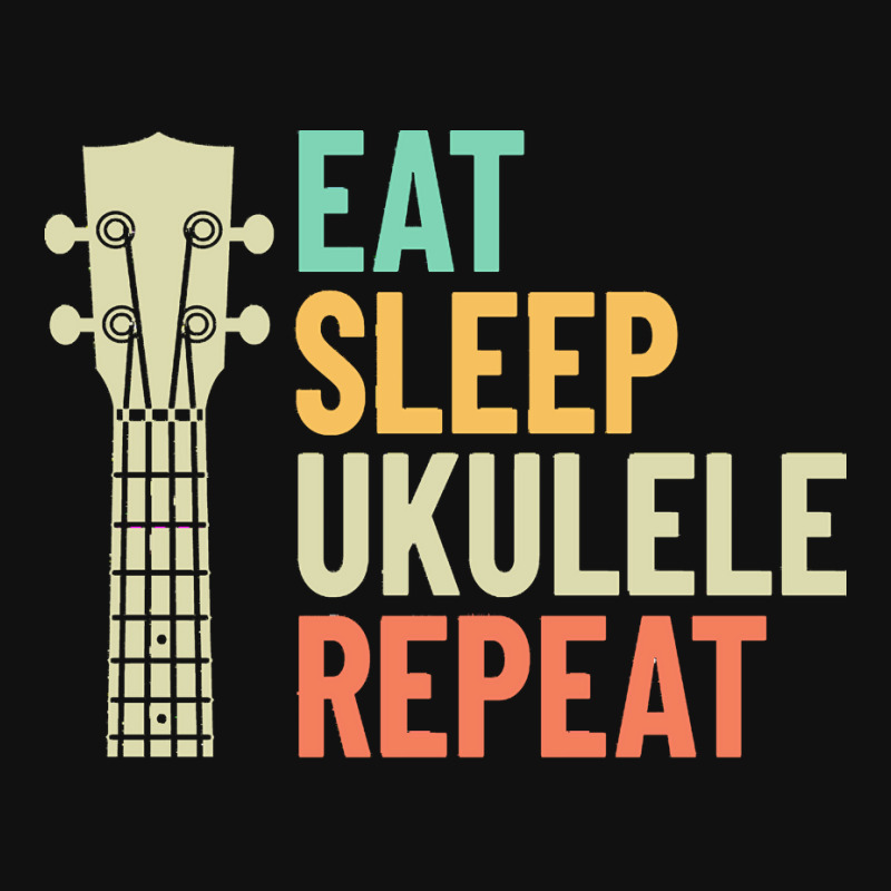 Eat Sleep Repeat T  Shirt Eat Sleep Ukulele Repeat Ukulele Headstock R Baby Beanies by theaney | Artistshot