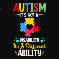 Autism Its Not A Disability Its A Dif T  Shirt Autism It's Not A Disab Crop Top | Artistshot