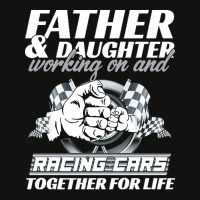 Fathers Day T  Shirt Father And Daughter Working On And Racing Cars To Scorecard Crop Tee | Artistshot