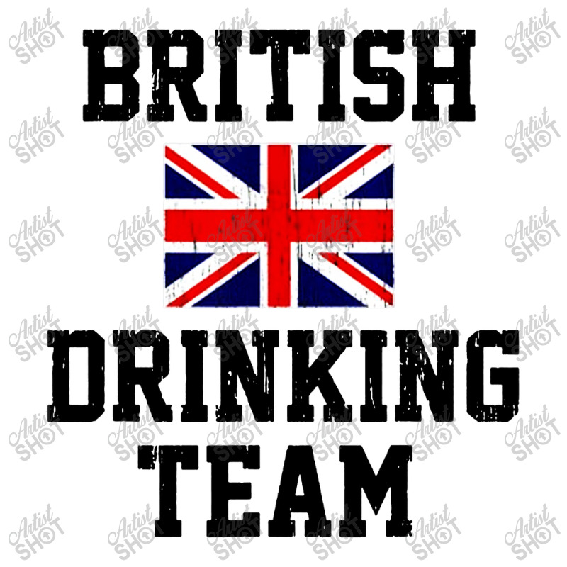 British Drinking Team Funny Country Britain Flag 3/4 Sleeve Shirt | Artistshot