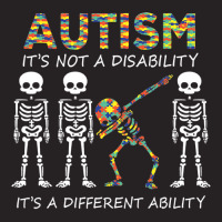 Autism Its A Different Ability Dabbing Skeleton Vintage Cap | Artistshot