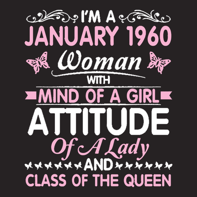 Birthday 61 Years Born In January 1960 T  Shirt I'm A January Woman 19 Vintage Cap by elephantjellyfish | Artistshot