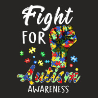 Fight For Autism Awareness World Autism Awareness Day Ladies Fitted T-shirt | Artistshot