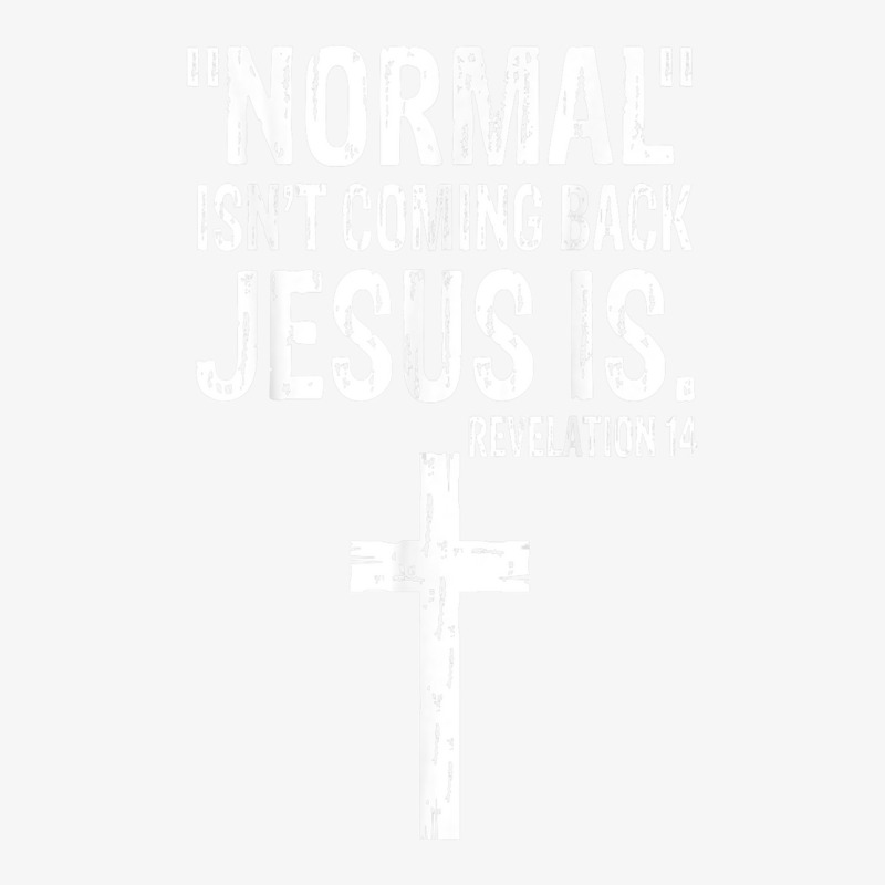 Normal Isn't Coming Back But Jesus Is Revelation 14 Costume T Shirt Ladies Fitted T-Shirt by James William | Artistshot