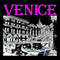 Venice Italy Travel Rialto Bridge Gondolas Grand Canal Black Premium T Cropped Hoodie | Artistshot