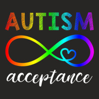 Red Instead Autism Autism Acceptance Ladies Fitted T-shirt | Artistshot