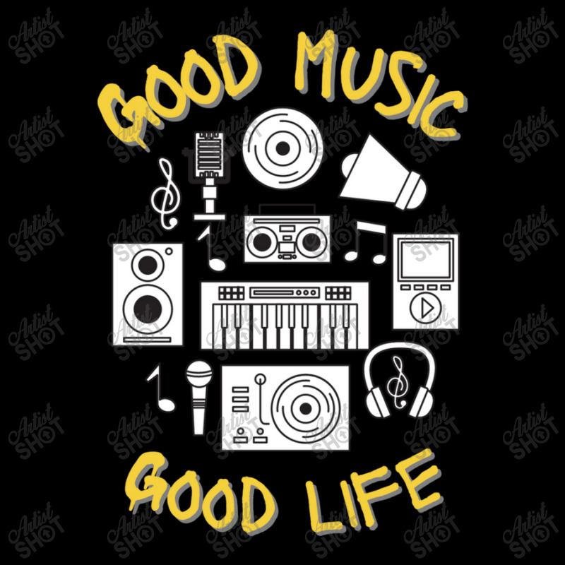 Good Music Good Life V-neck Tee | Artistshot