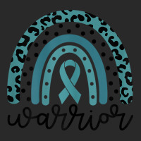 Womens Warrior Cute Teal Rainbow Graphic Ovarian Cancer Awareness T Sh Printed Hat | Artistshot