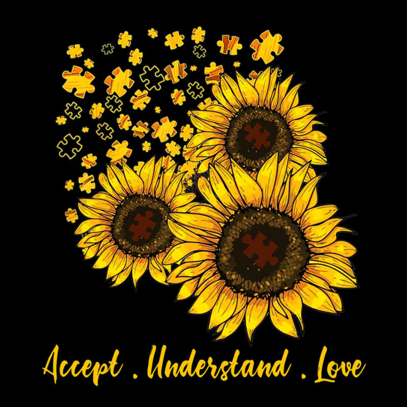 Sunflower Accept Understand Love Autism Awareness Month Maternity Scoop Neck T-shirt by ErikaYescas | Artistshot