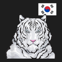 White Siberian Tiger South Korean Flag T Shirt Classic T-shirt | Artistshot