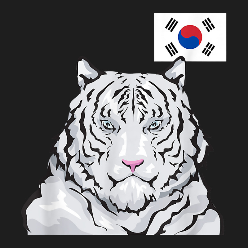 White Siberian Tiger South Korean Flag T Shirt Classic T-shirt by weltzjharrasw | Artistshot