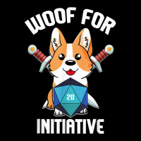 Woof For Initiative Funny Corgi D20 Rpg Tabletop Gamer Dogs T Shirt Youth Zipper Hoodie | Artistshot