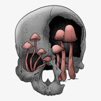 Skull Morel Mushrooms Mycologist Goth Mushroom Art T Shirt Ladies Fitted T-shirt | Artistshot