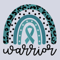 Womens Warrior Cute Teal Rainbow Graphic Ovarian Cancer Awareness T Sh Fleece Short | Artistshot