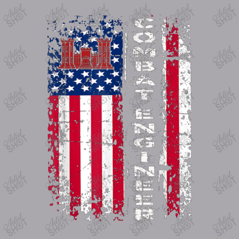 Combat Engineer Distressed American Flag   U.s. Military Youth 3/4 Sleeve by daniellepaine | Artistshot