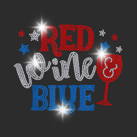 Woman Red Wine And Blue Bling Rhinestone 4th Of July T Shirt Exclusive T-shirt | Artistshot