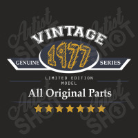 Vintage Genuine 1977 Series All Original Parts Ladies Fitted T-shirt | Artistshot