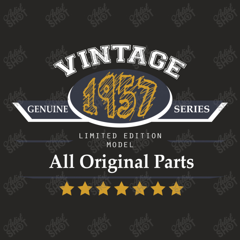 Vintage Genuine 1957 Series All Original Parts Ladies Fitted T-shirt | Artistshot