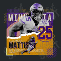 Alexander Mattison Football Paper Poster Vikings Crewneck Sweatshirt | Artistshot