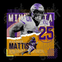 Alexander Mattison Football Paper Poster Vikings Men's 3/4 Sleeve Pajama Set | Artistshot