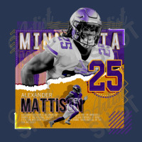 Alexander Mattison Football Paper Poster Vikings Men Denim Jacket | Artistshot