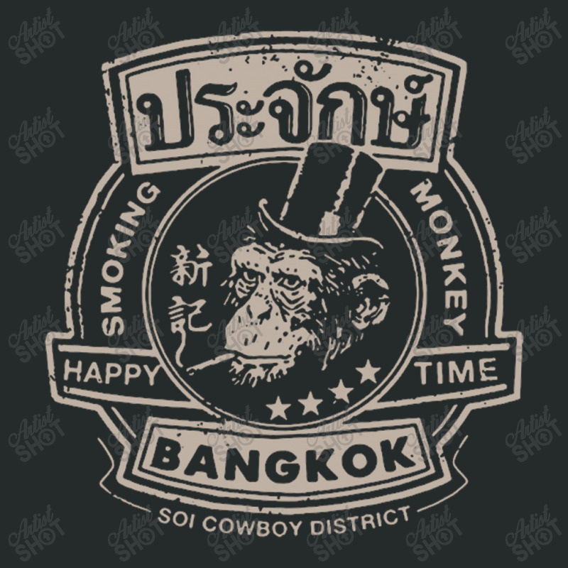 Smoking Monkey Bar T Shirt The Hangover Movie Shirt Bangkok Thailand P Women's Triblend Scoop T-shirt by Gretchen Minnis | Artistshot