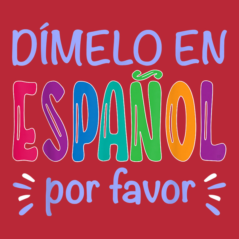 Dimelo En Espanol Bilingual Spanish Teacher T Shirt Women's V-Neck T-Shirt by maionexzweddel1i | Artistshot