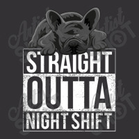 French Bulldog Straight Outta Night Shift Vintage Short | Artistshot