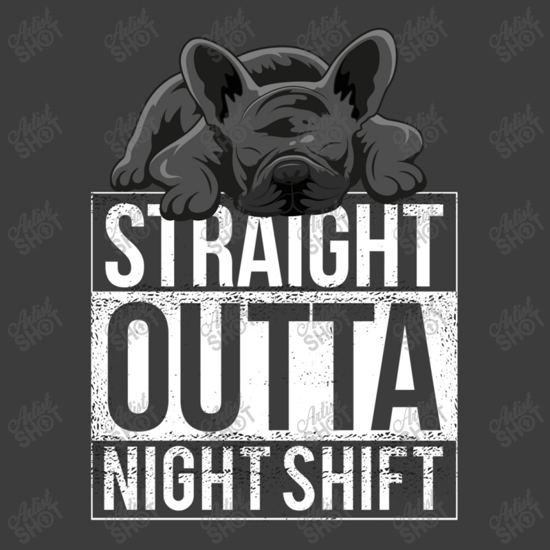 French Bulldog Straight Outta Night Shift Men's Polo Shirt | Artistshot