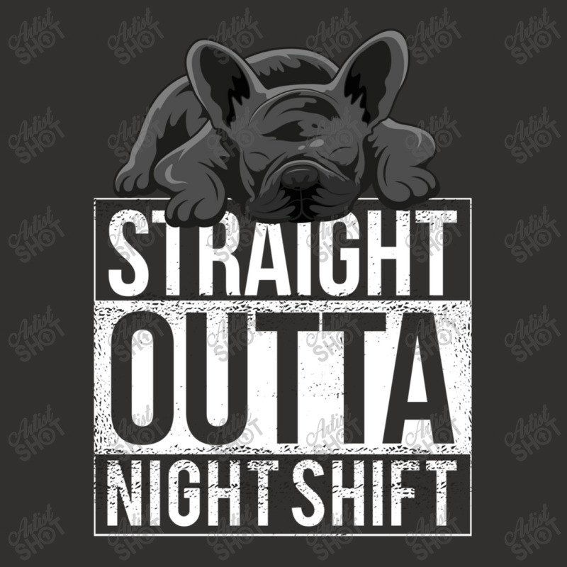 French Bulldog Straight Outta Night Shift Champion Hoodie | Artistshot